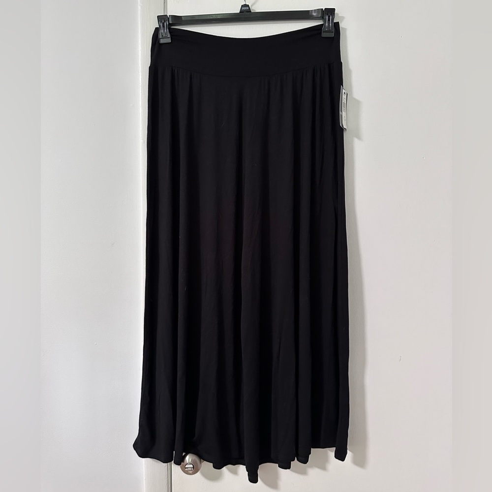 I.N. Studio Woman size 2X maxi black rayon/spandex